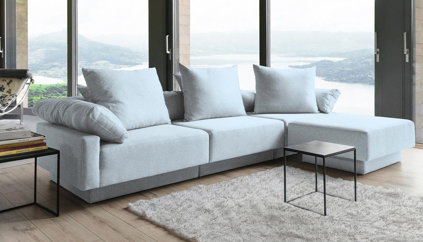 Modulares Sofa Mandy mit Schlaffunktion - Stoff Mollia - Livom