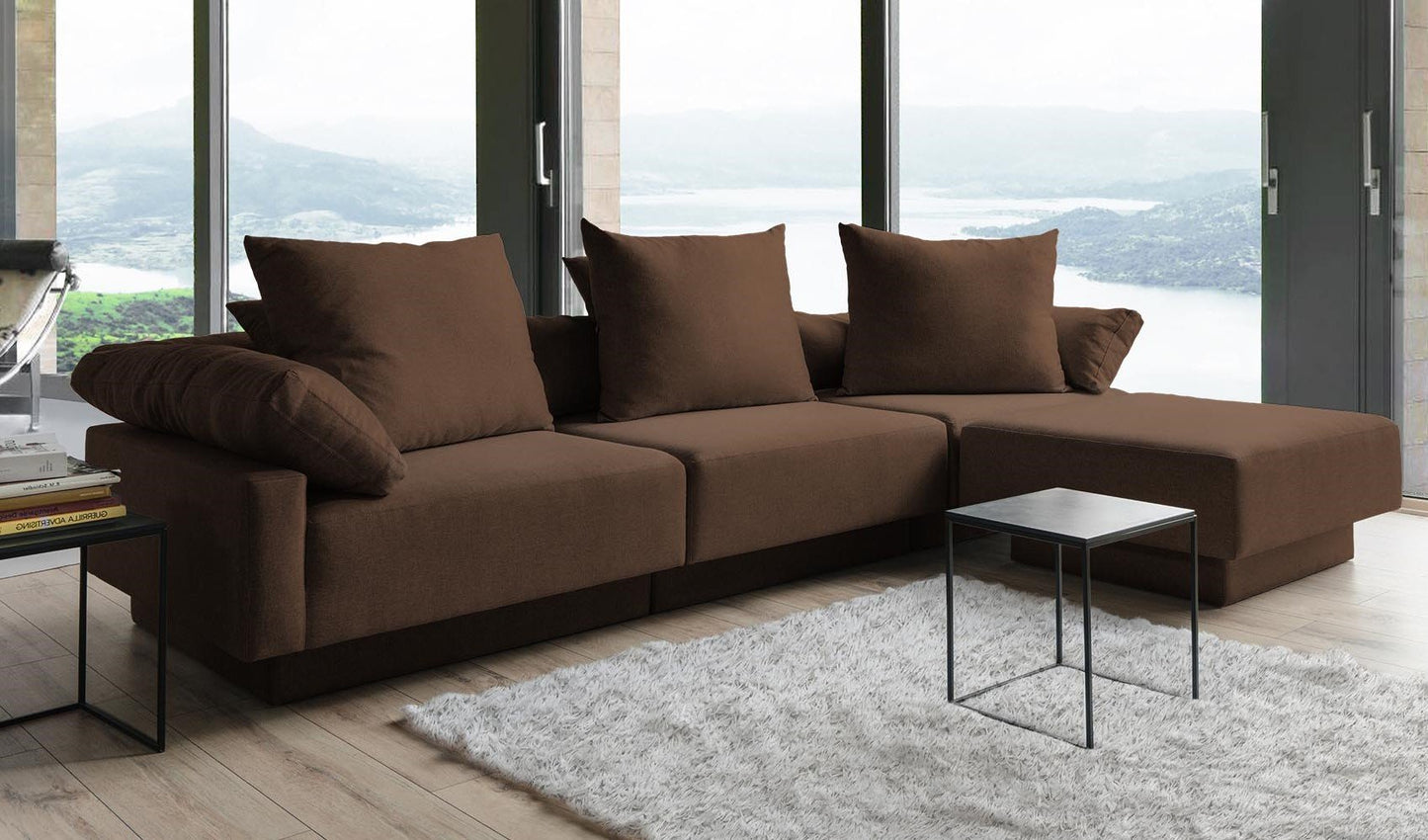 Modulares Sofa Mandy mit Schlaffunktion - Stoff Velare - Livom