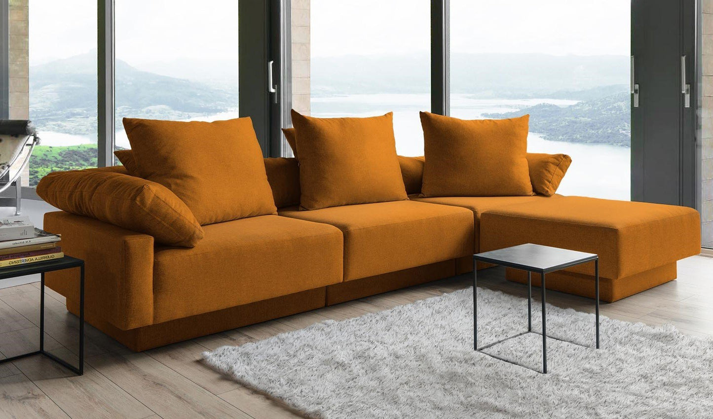 Modulares Sofa Mandy mit Schlaffunktion - Stoff Velare - Livom