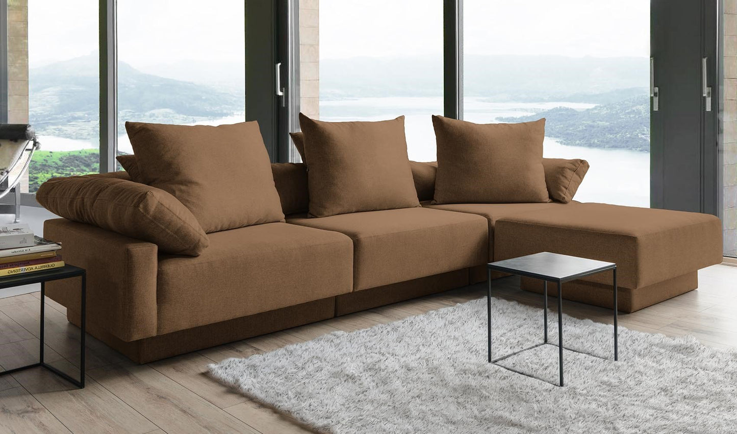 Modulares Sofa Mandy mit Schlaffunktion - Stoff Velare - Livom