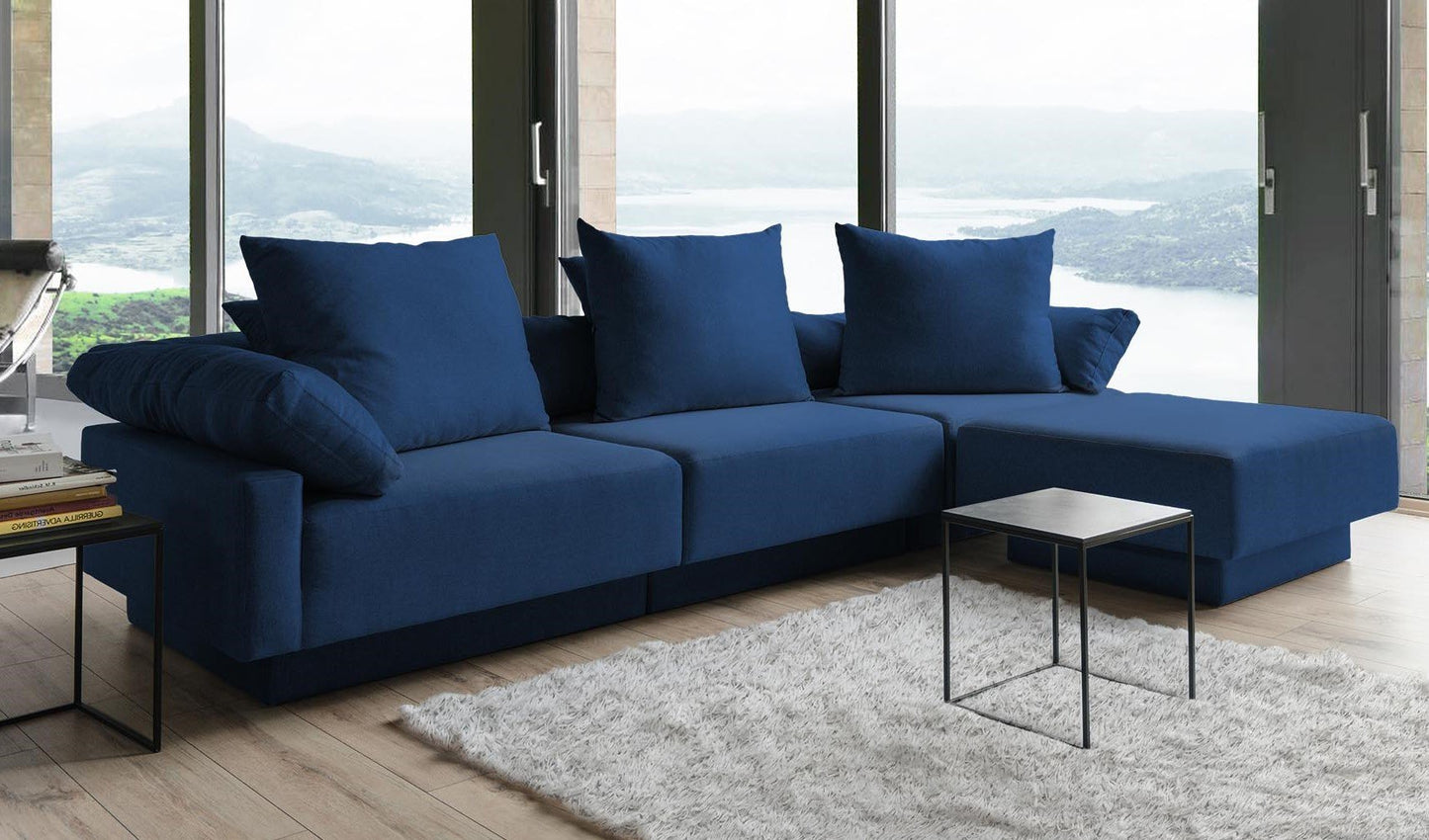 Modulares Sofa Mandy mit Schlaffunktion - Stoff Velare - Livom