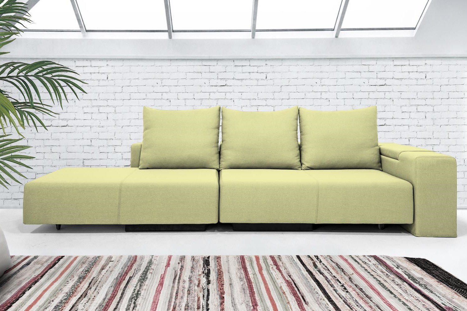 Modulares Sofa Marie mit Schlaffunktion - Stoff Mollia - Livom