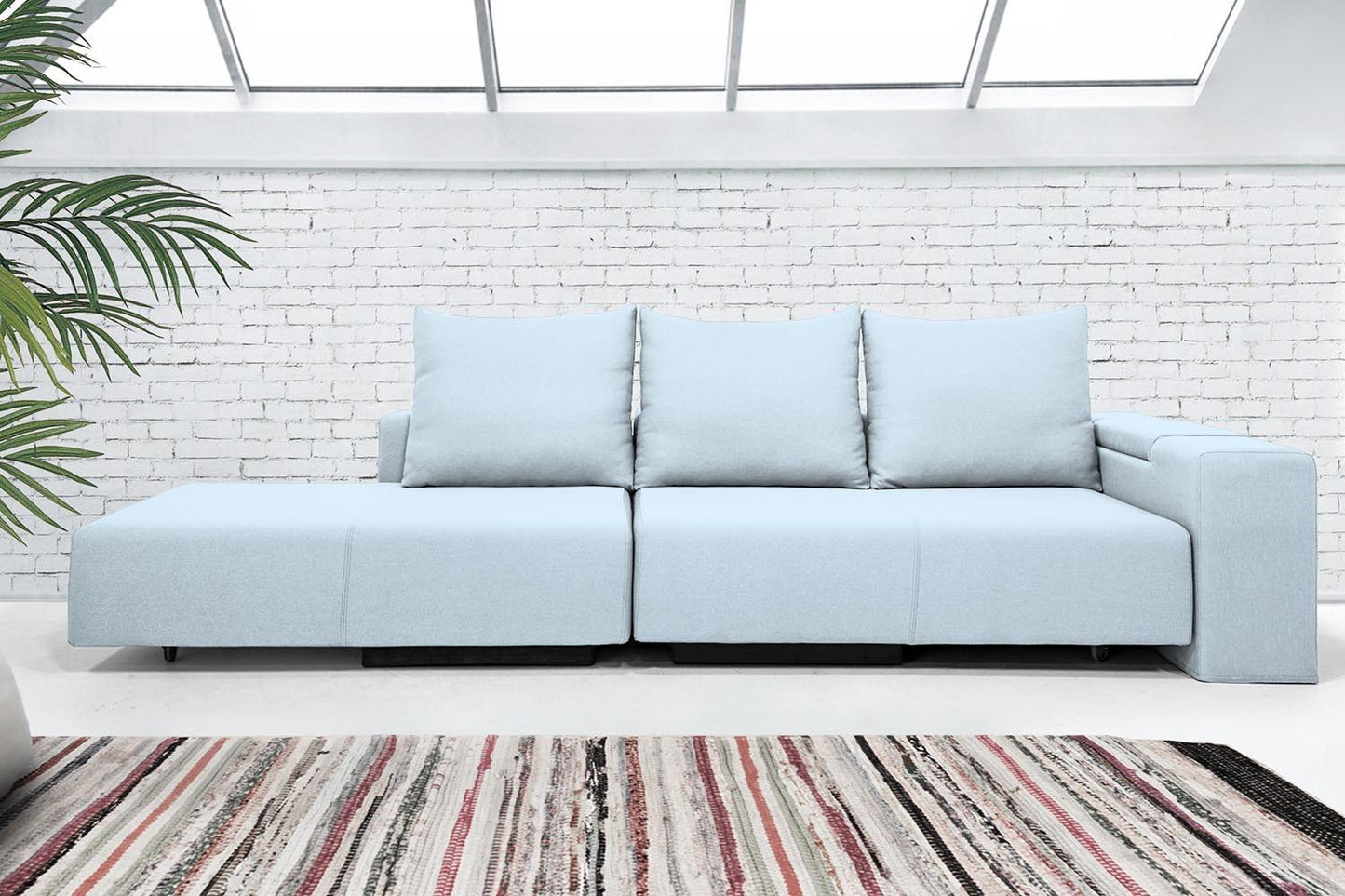 Modulares Sofa Marie mit Schlaffunktion - Stoff Mollia - Livom