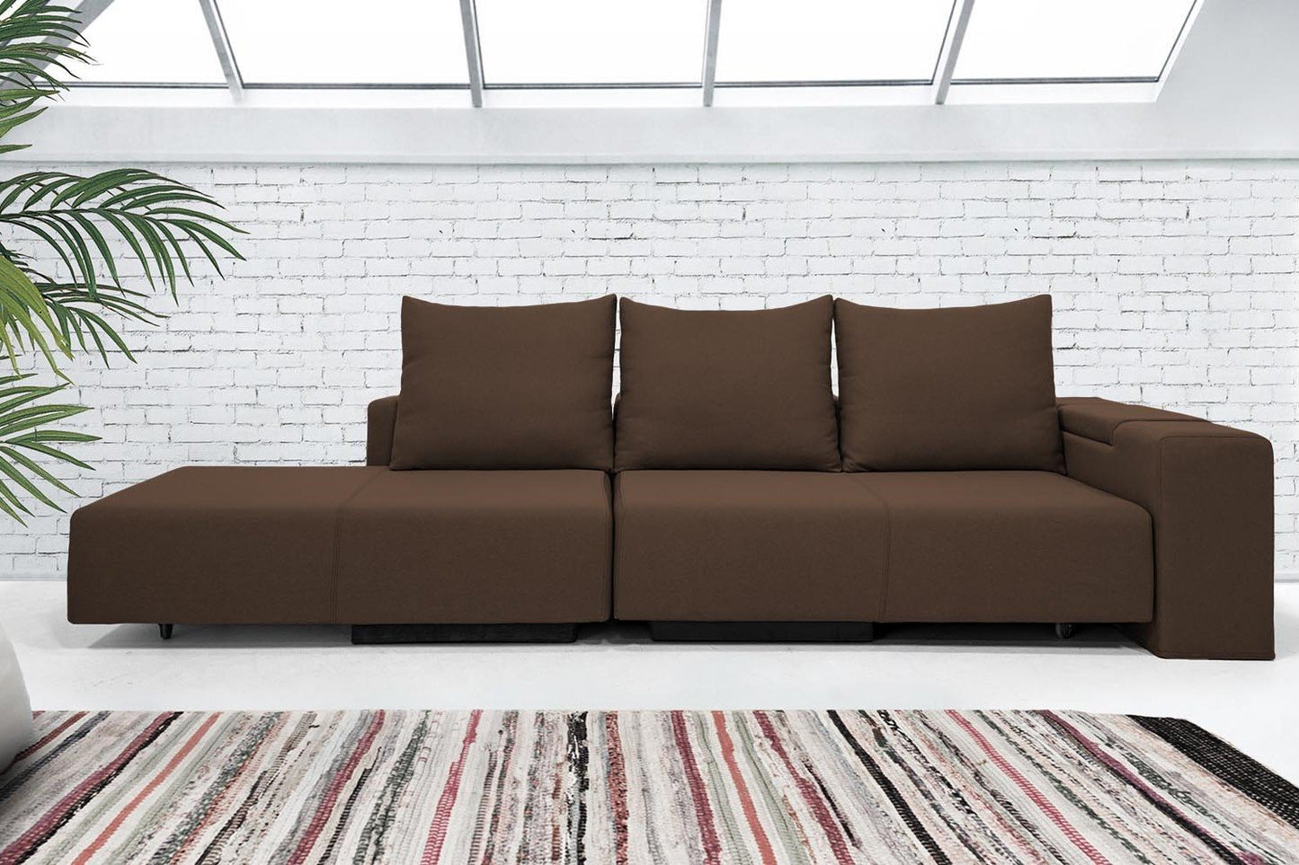 Modulares Sofa Marie mit Schlaffunktion - Stoff Velare - Livom