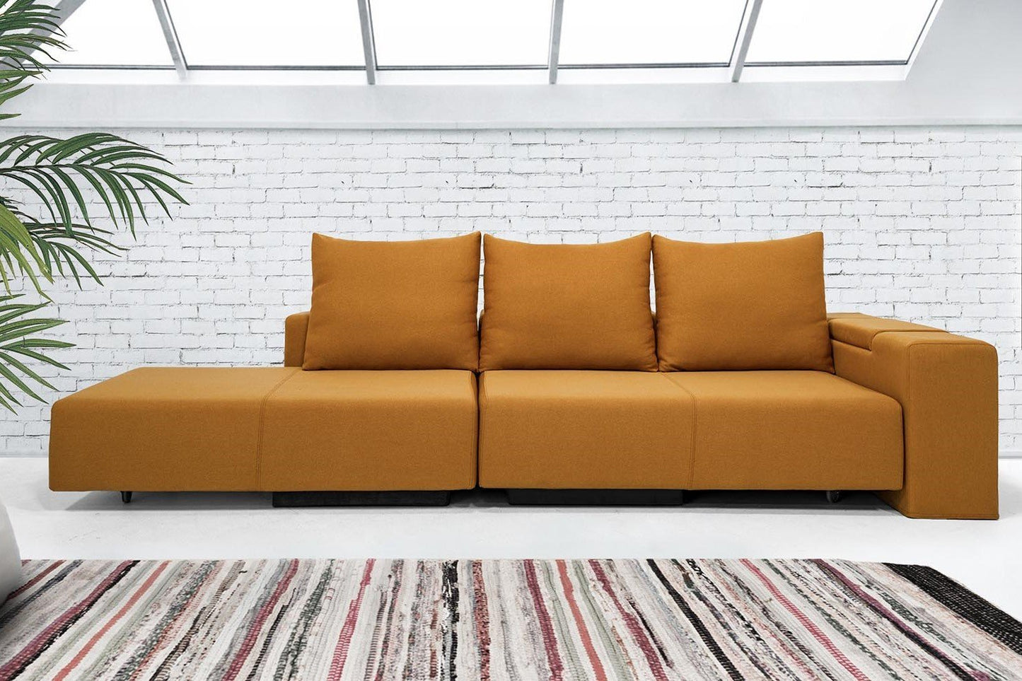 Modulares Sofa Marie mit Schlaffunktion - Stoff Velare - Livom