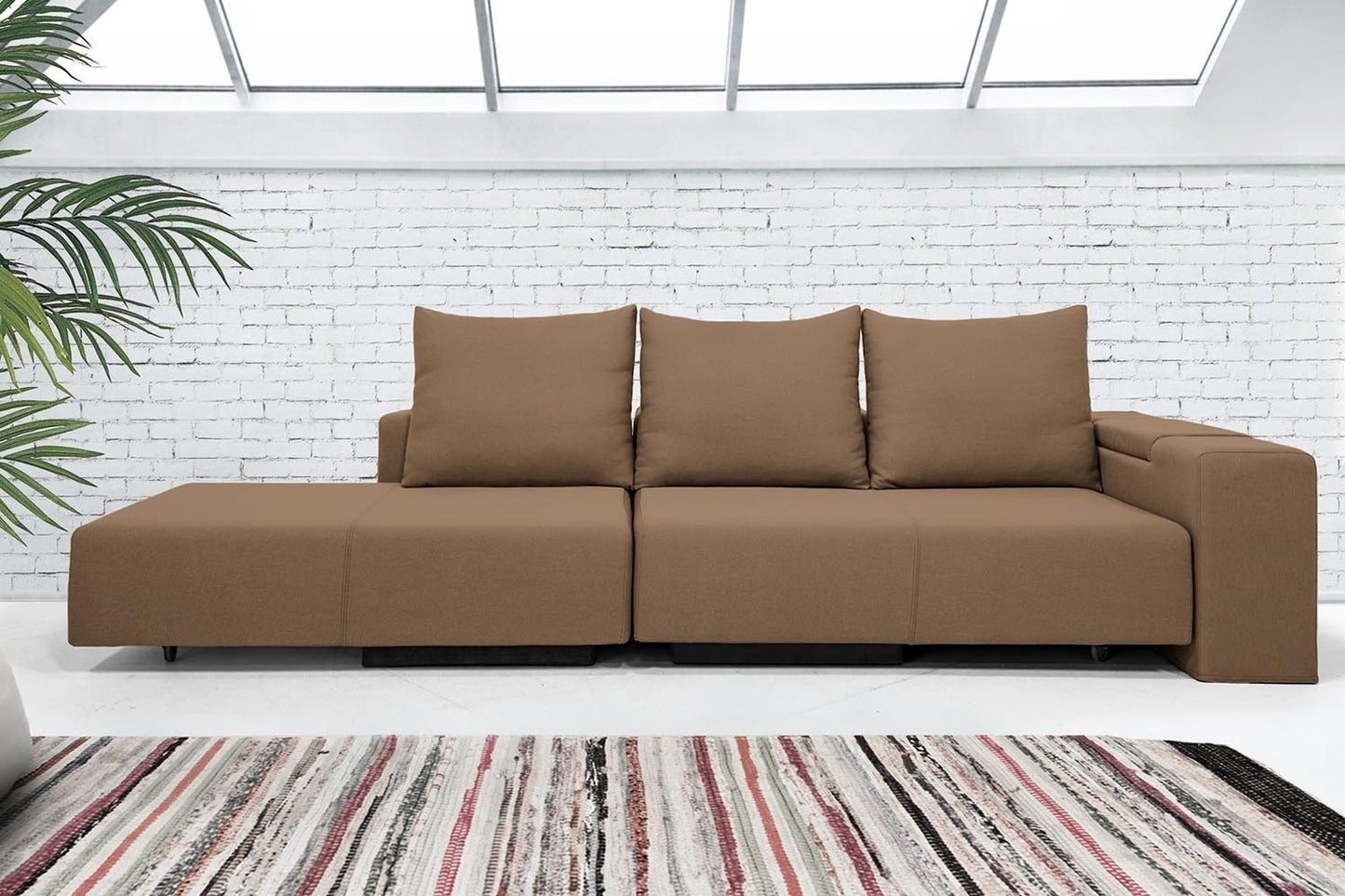 Modulares Sofa Marie mit Schlaffunktion - Stoff Velare - Livom