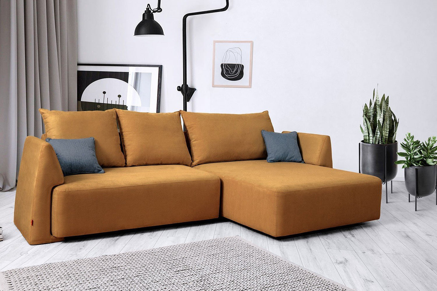 Modulares Sofa Mia mit Schlaffunktion - Stoff Velare - Livom