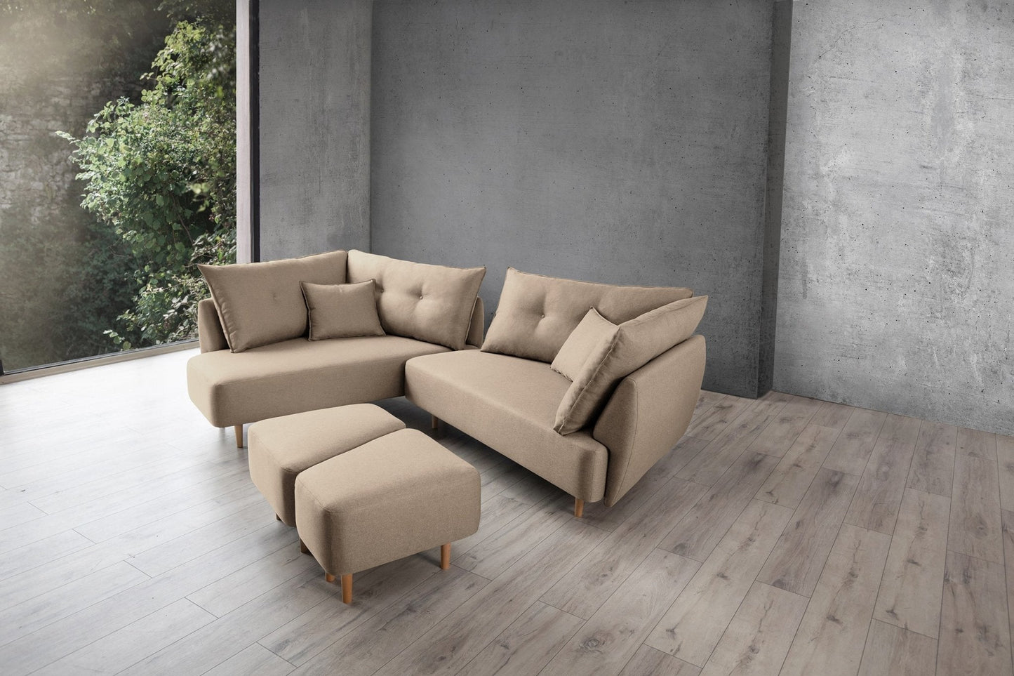 Modulares Sofa Mike mit Schlaffunktion - Livom