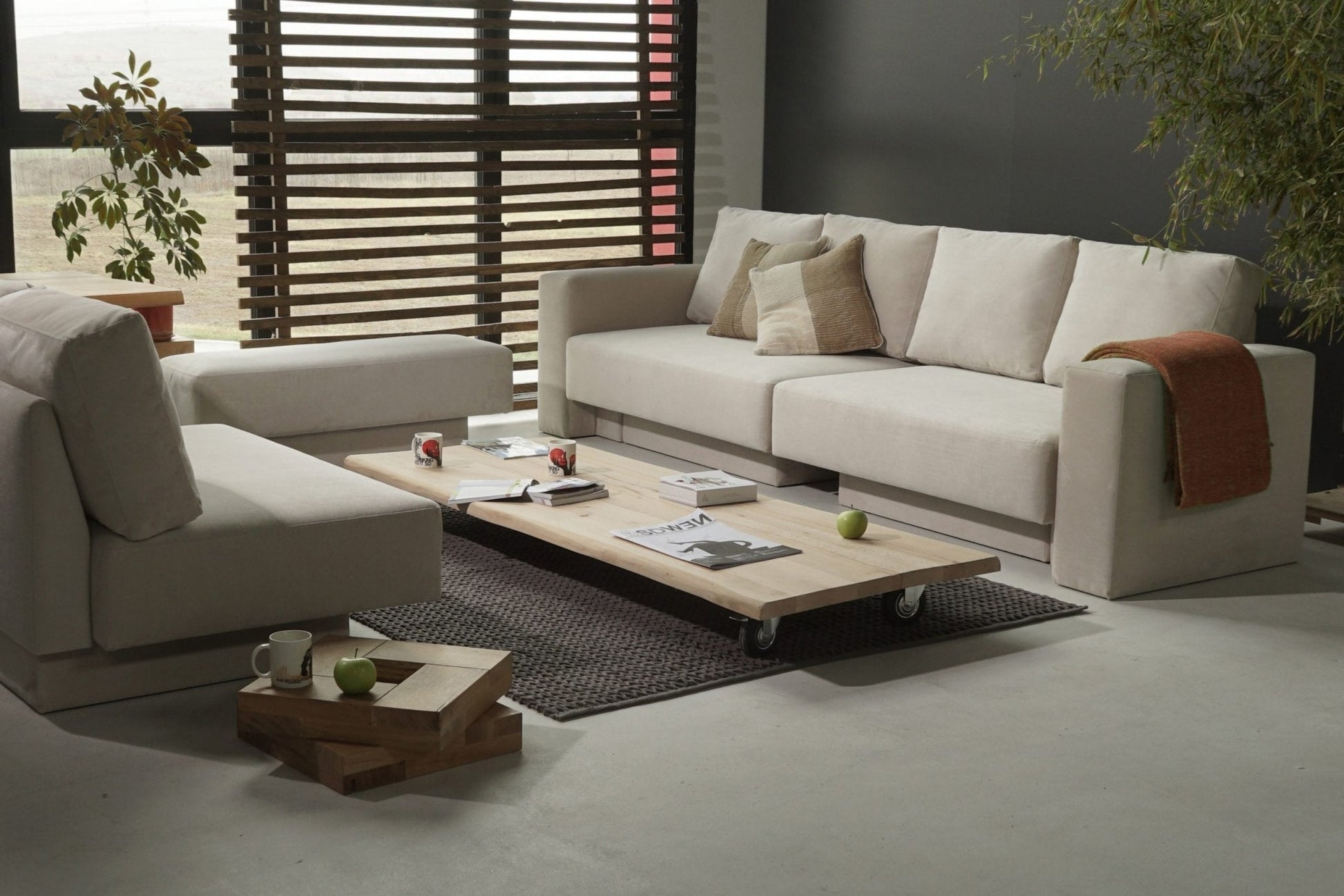 Modulares Sofa Rachel mit Schlaffunktion - Livom