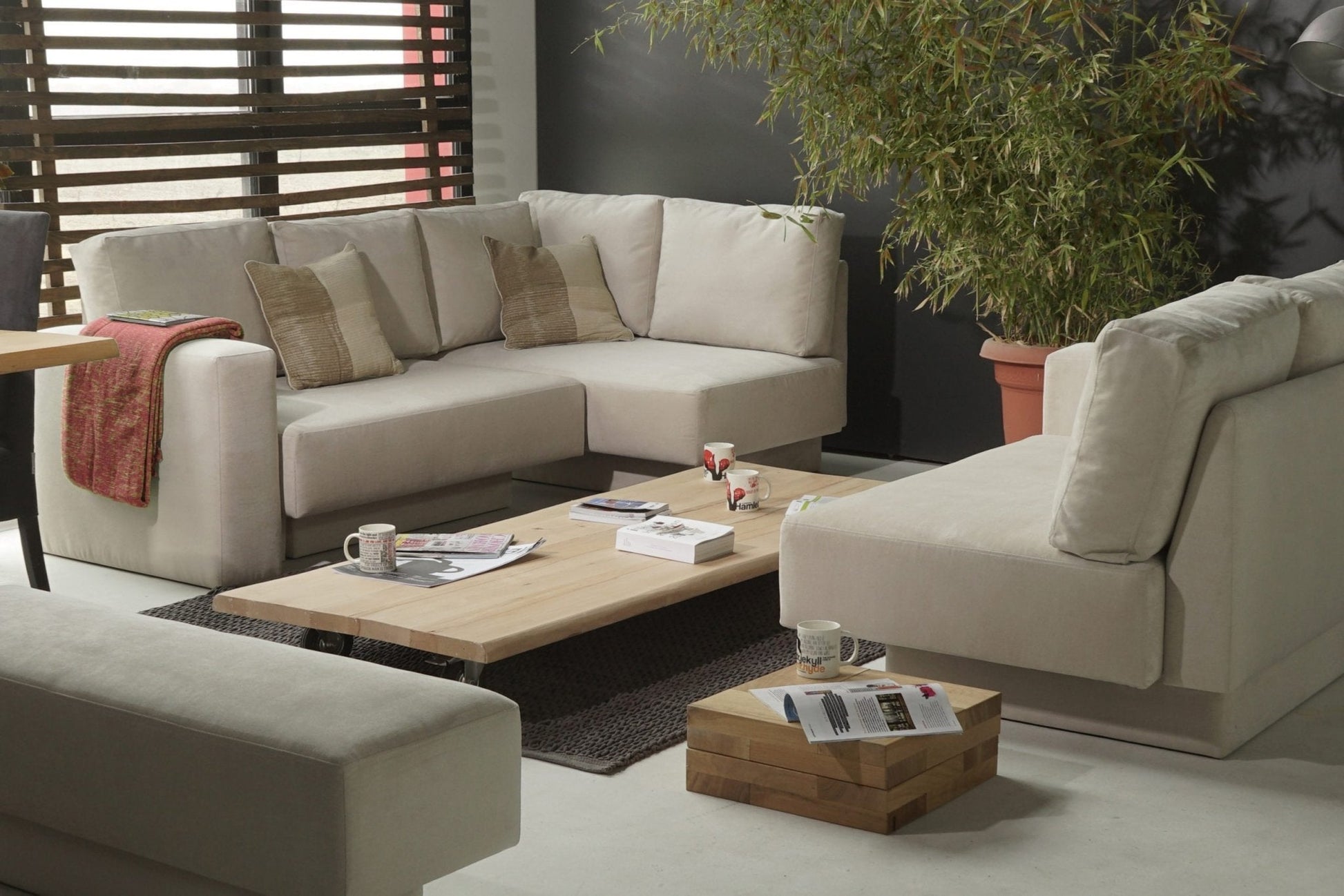 Modulares Sofa Rachel mit Schlaffunktion - Livom