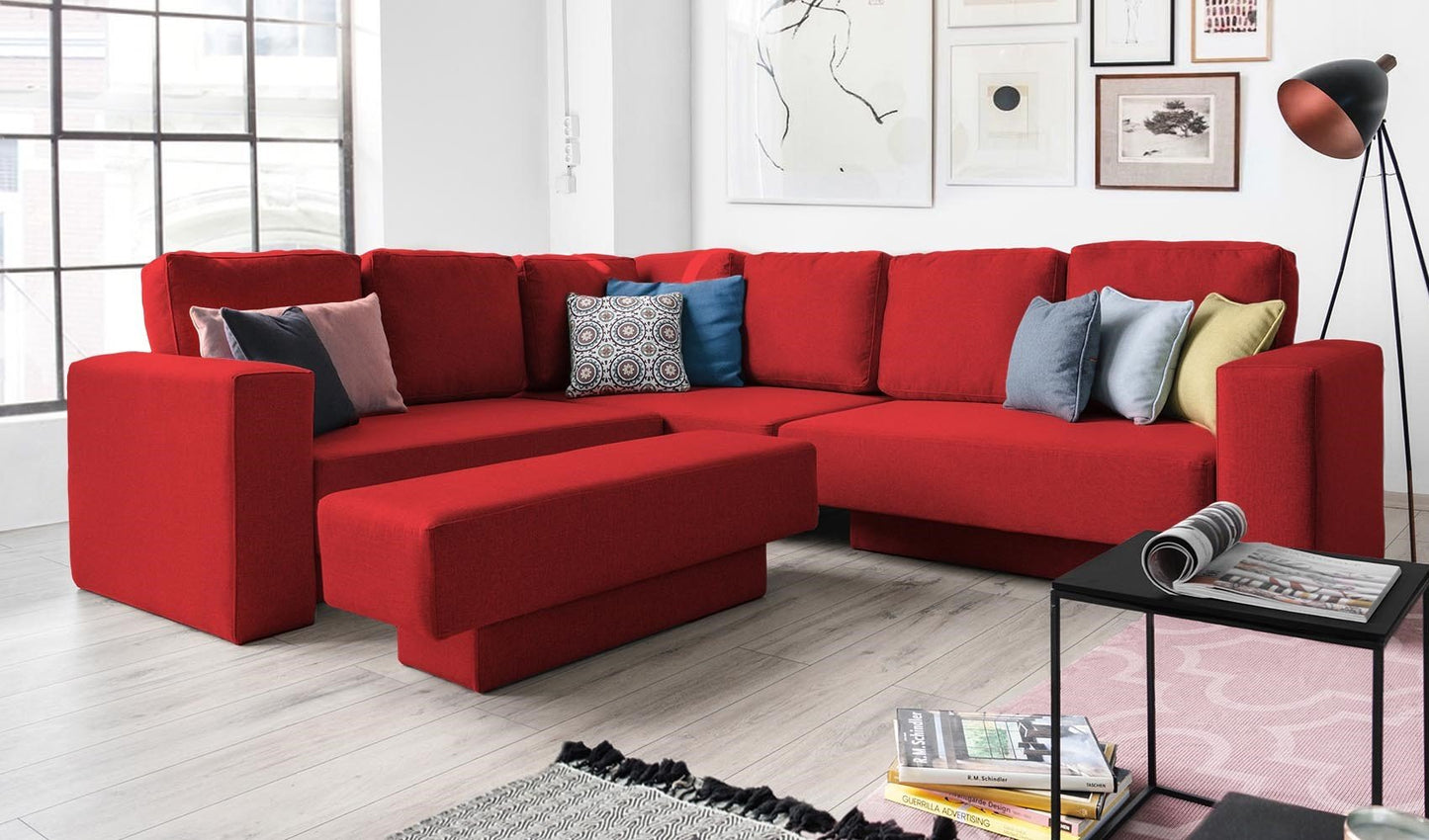 Modulares Sofa Rachel mit Schlaffunktion - Stoff Velare - Livom