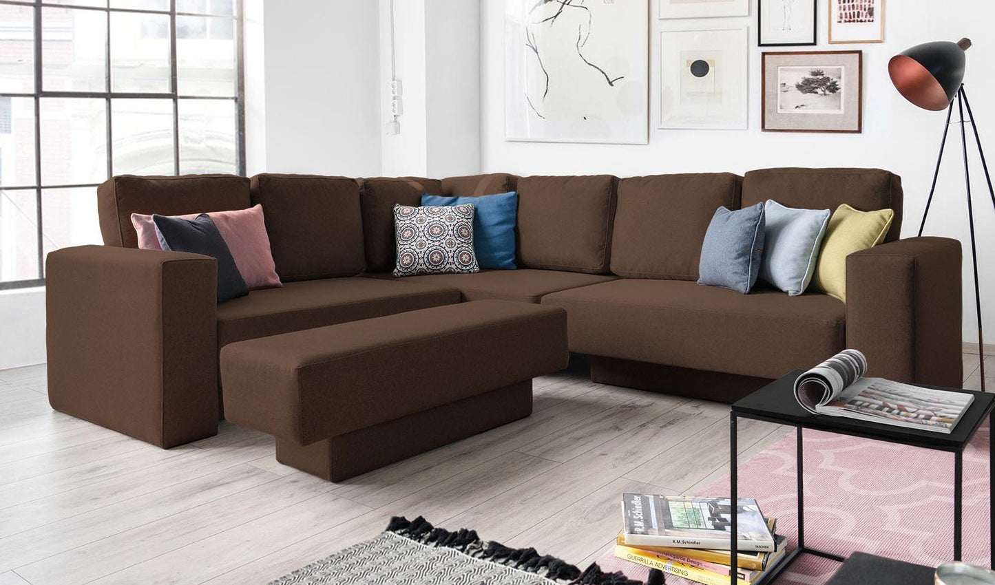 Modulares Sofa Rachel mit Schlaffunktion - Stoff Velare - Livom