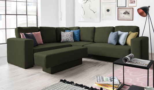 Modulares Sofa Rachel mit Schlaffunktion - Stoff Velare - Livom