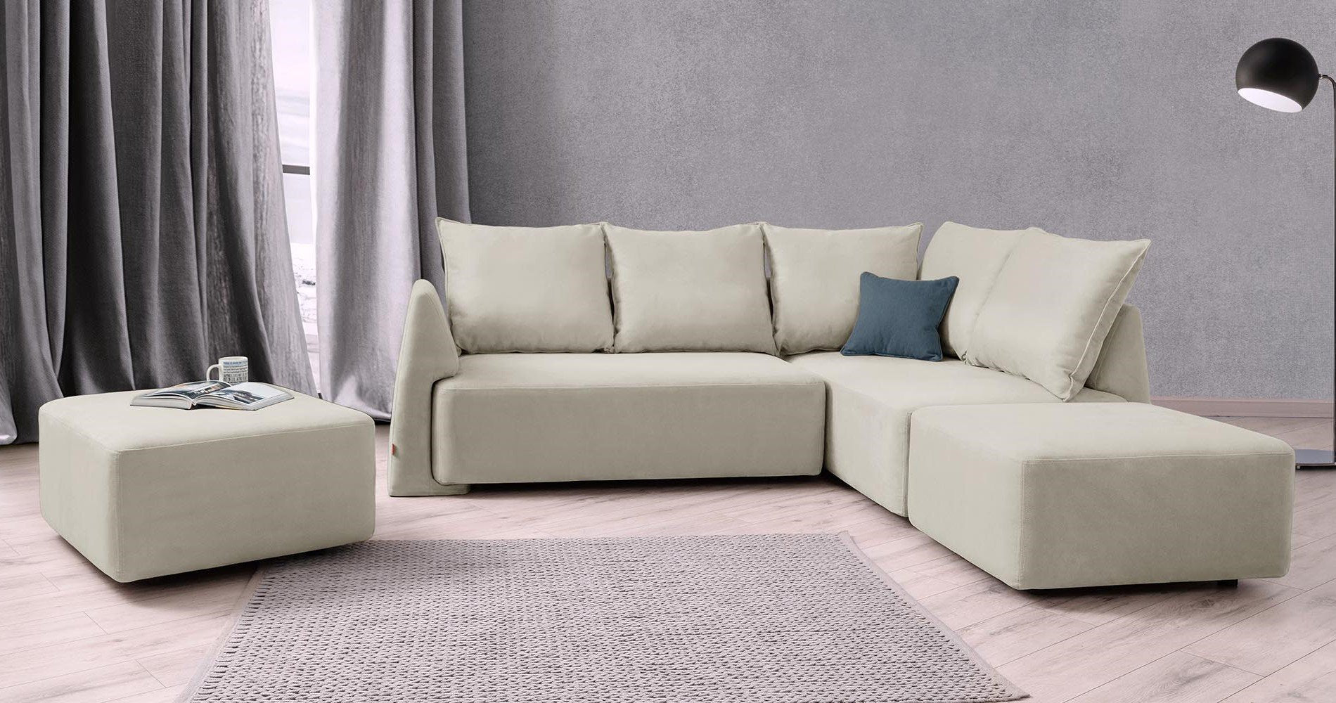 Stoffbezug Baumwolle - Modulares Sofa May - Livom