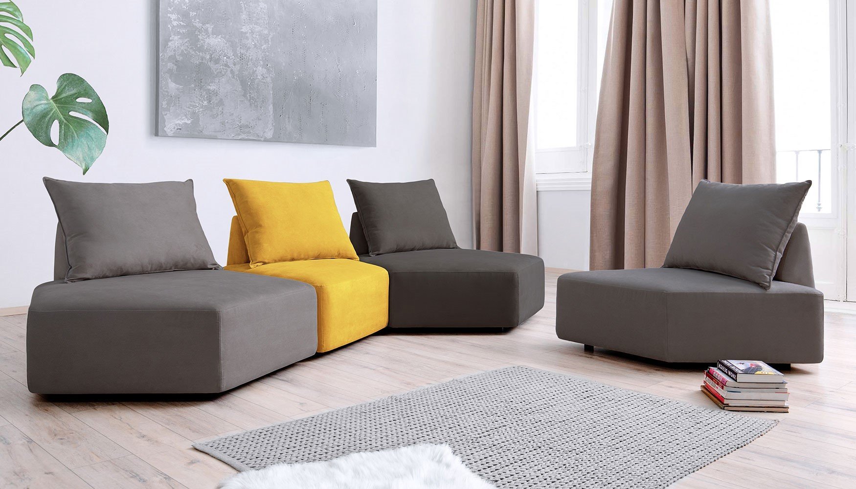 Stoffbezug Mollia - Modulares Sofa Katrina - Livom